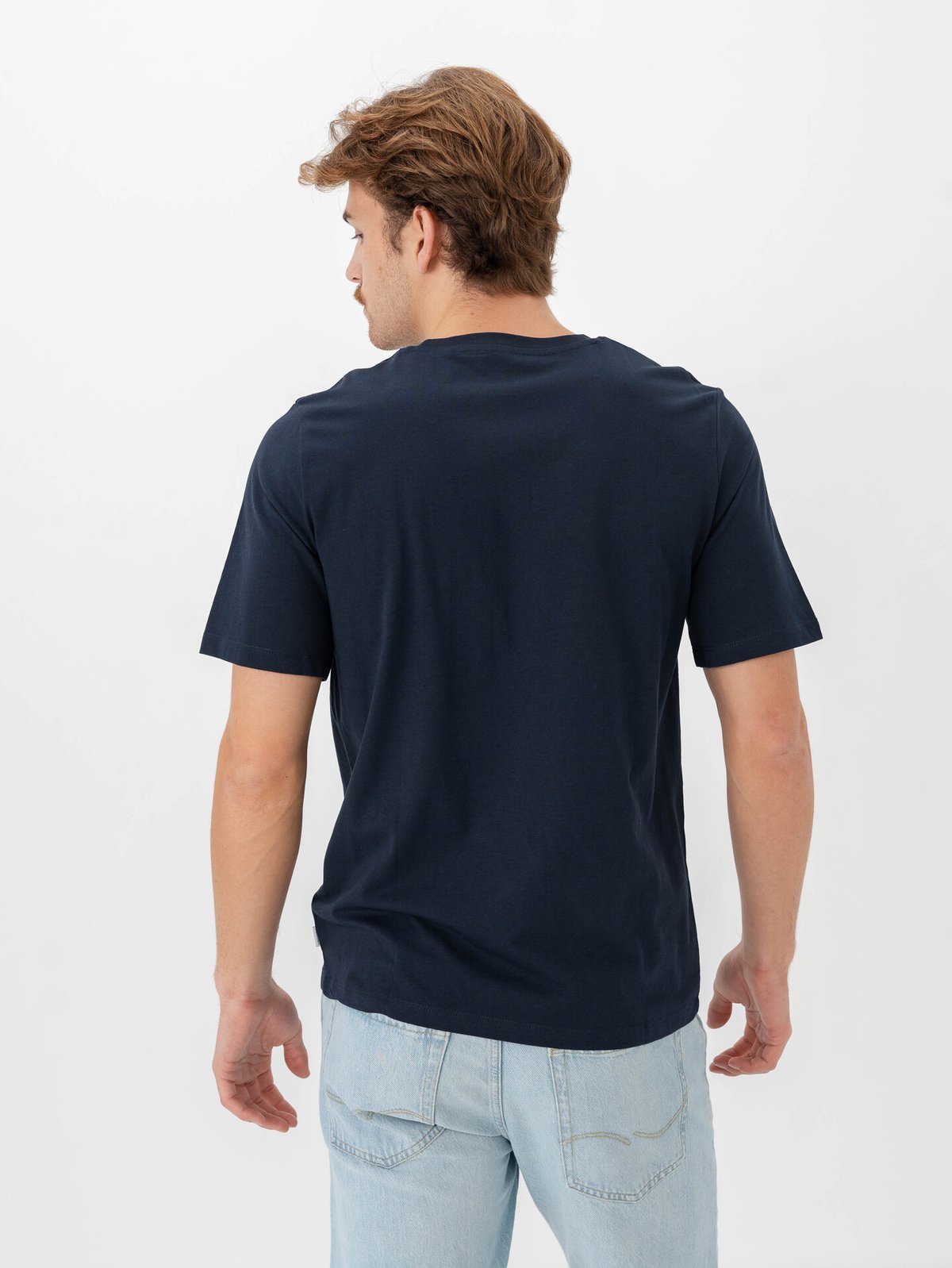 Jack and Jones Organic Basic Tee Short Sleeve O-Neck 3-Pack Black Navy White