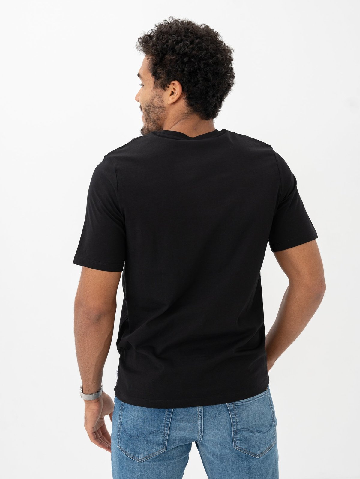 Jack and Jones Organic Basic Tee Short Sleeve O-Neck 3-Pack White Black