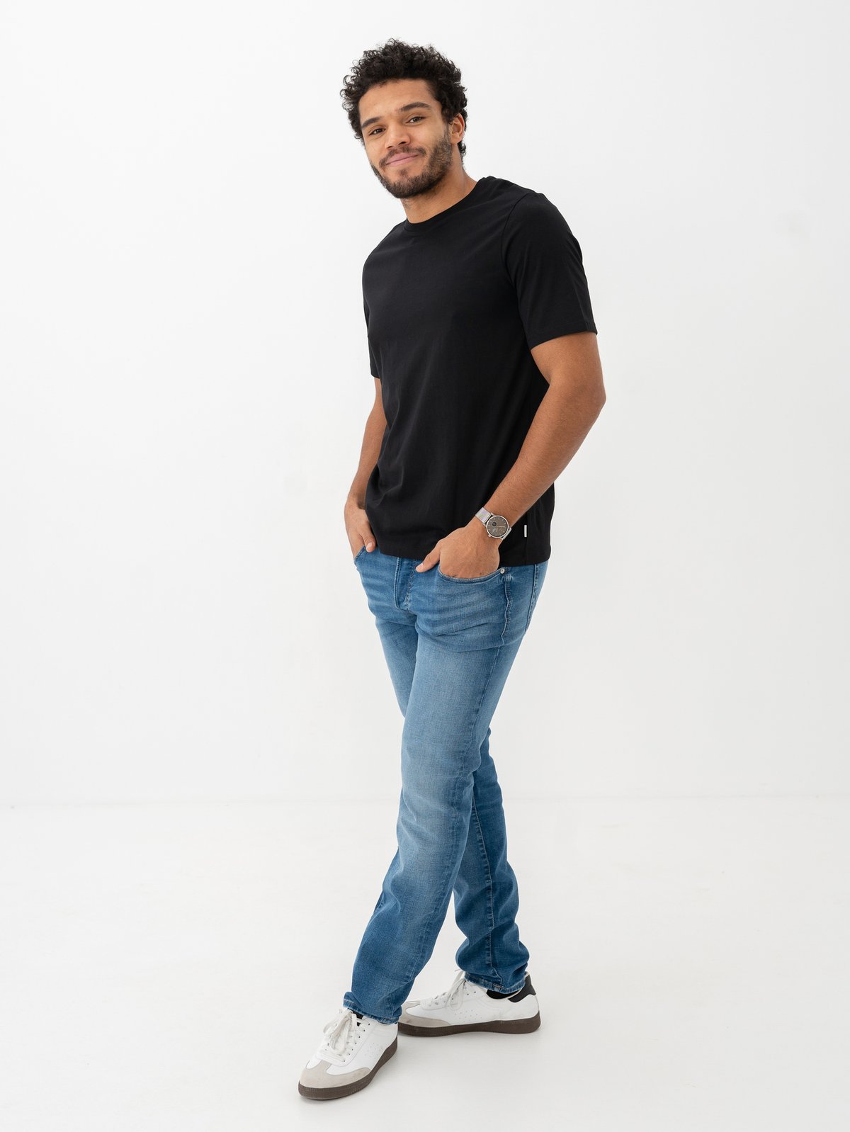 Jack and Jones Organic Basic Tee Short Sleeve O-Neck 3-Pack White Black