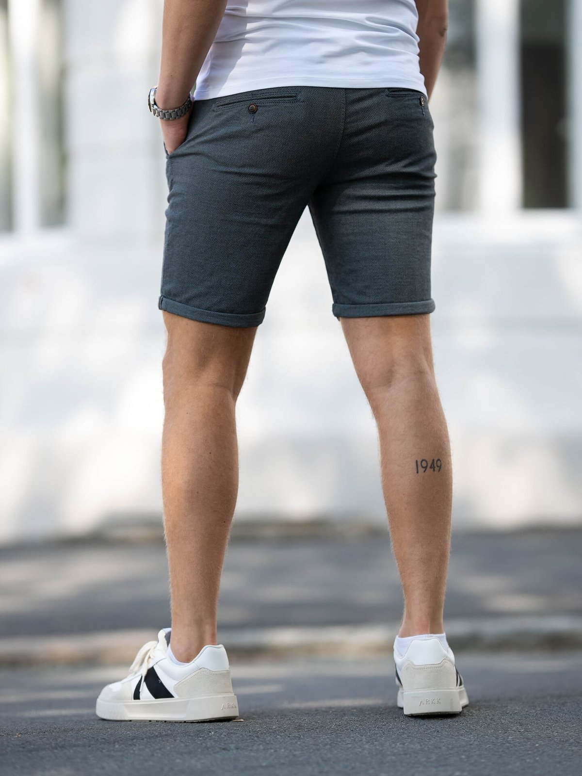 Jack and Jones Fury Shorts Mid Faded Denim