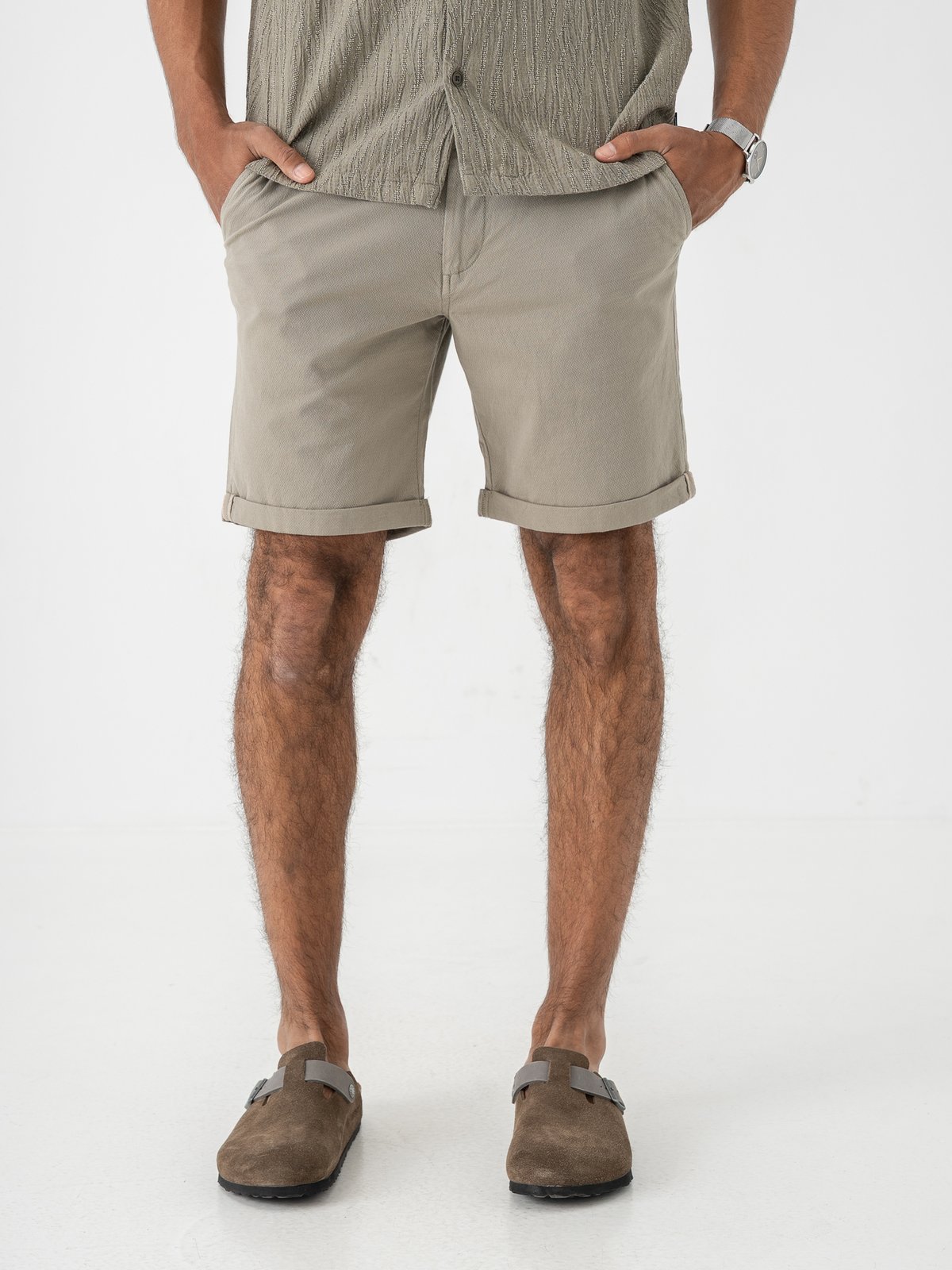 Jack and Jones Fury Shorts Mid Vetiver