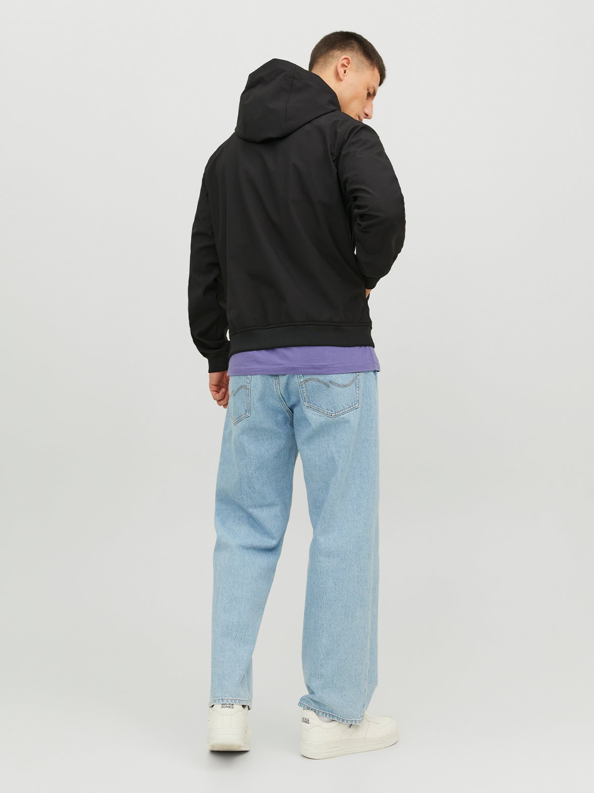 Jack and Jones Basic Softshell Hood Black