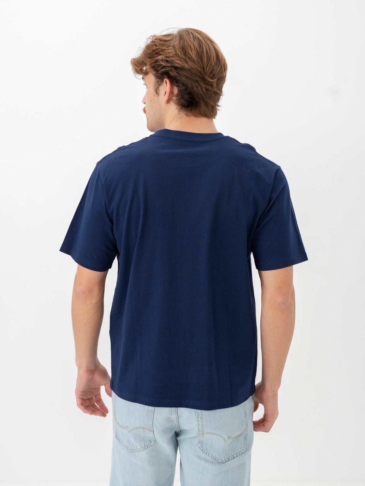 Jack and Jones Vesterbro Tee Short Sleeve Crew Neck Ocean Cavern