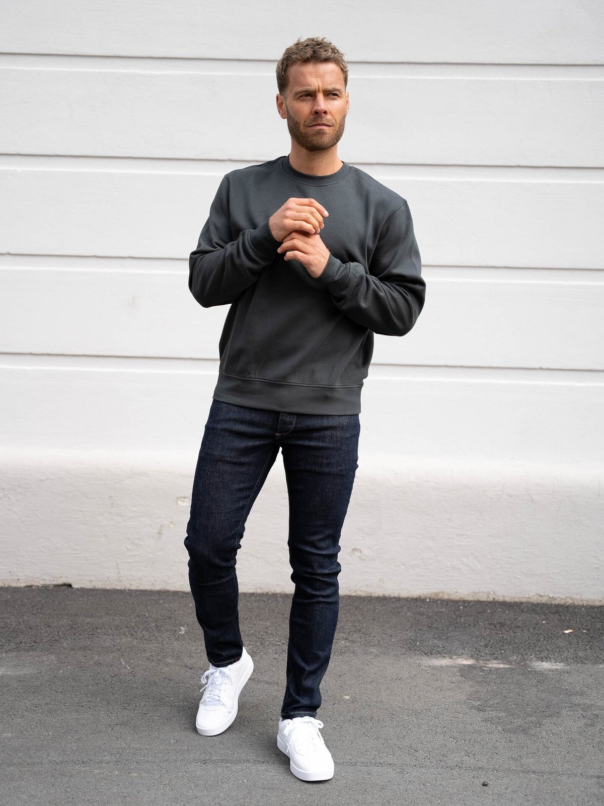 Jack and Jones Vesterbro Sweat Crew Neck Forest River