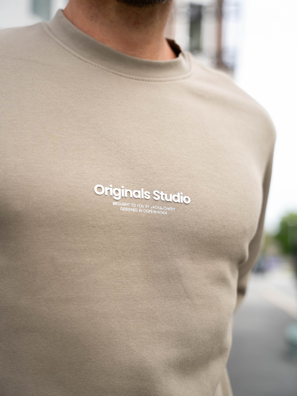 Jack and Jones Vesterbro Sweat Crew Neck Silver Sage