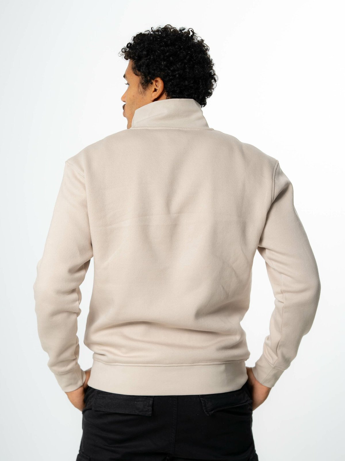Jack and Jones Vesterbro Sweat Quarter Zip Moonbeam