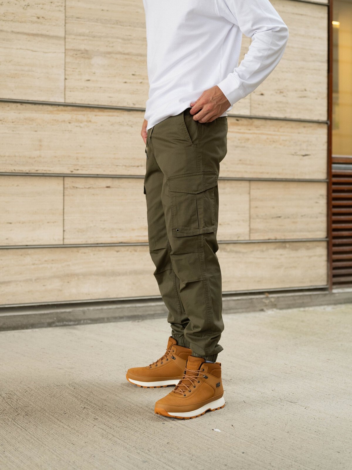 Jack and Jones Kane Noah Cuffed Cargo Olive Night