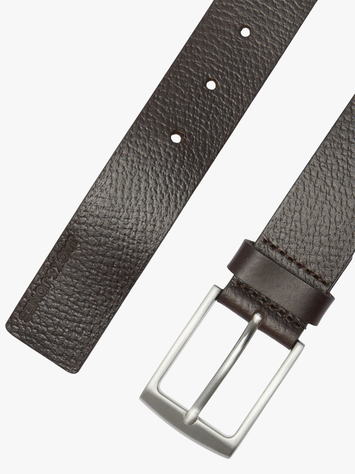 Jack and Jones Stockholm Leather Belt Black Coffee