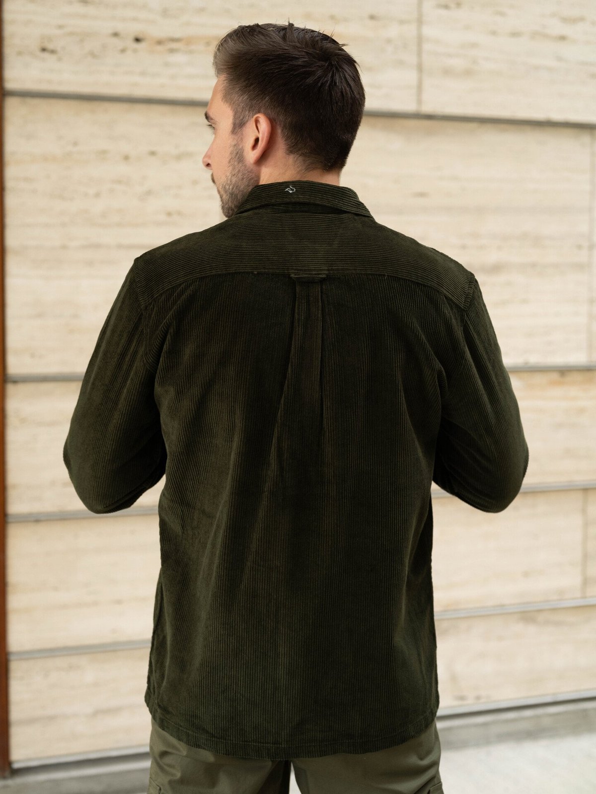 Jack and Jones Eddie Corduroy Overshirt Long Sleeve Rosin