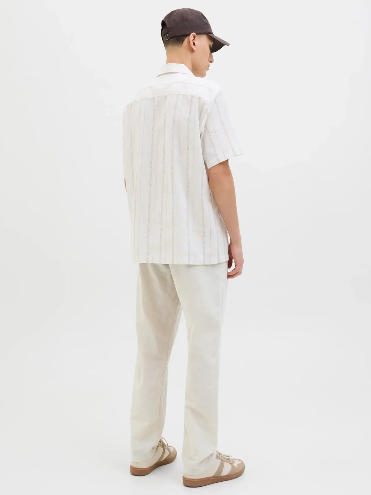 Jack and Jones Kane Summer Linen Blend Jogger Feather Gray