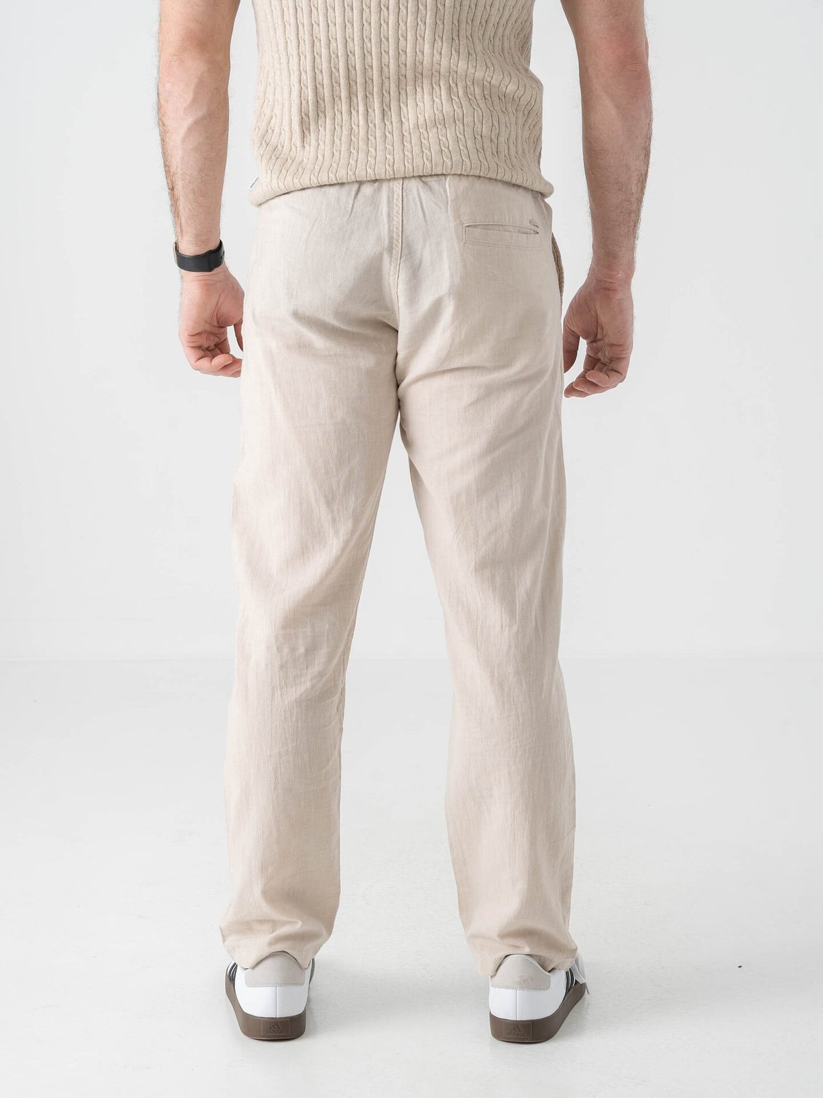 Jack and Jones Kane Summer Linen Blend Jogger Feather Gray