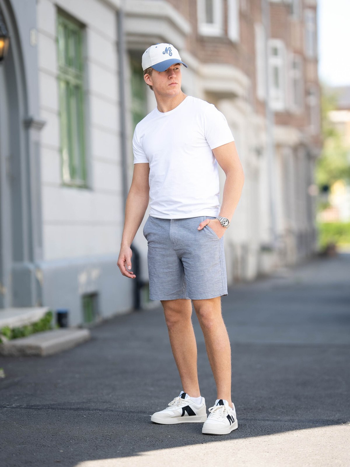 Jack and Jones Ace Summer Short Mid Faded Denim