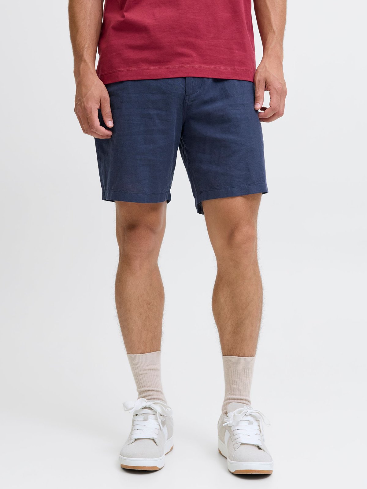Jack and Jones Jack and Jones Ace Summer Linen Blend Shorts Navy blazer