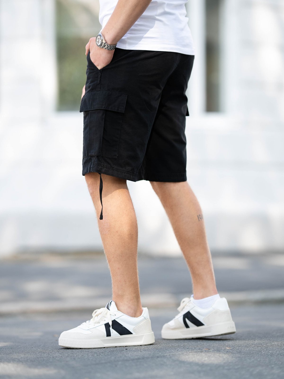 Jack and Jones Cole Barkley Cargo Shorts Black