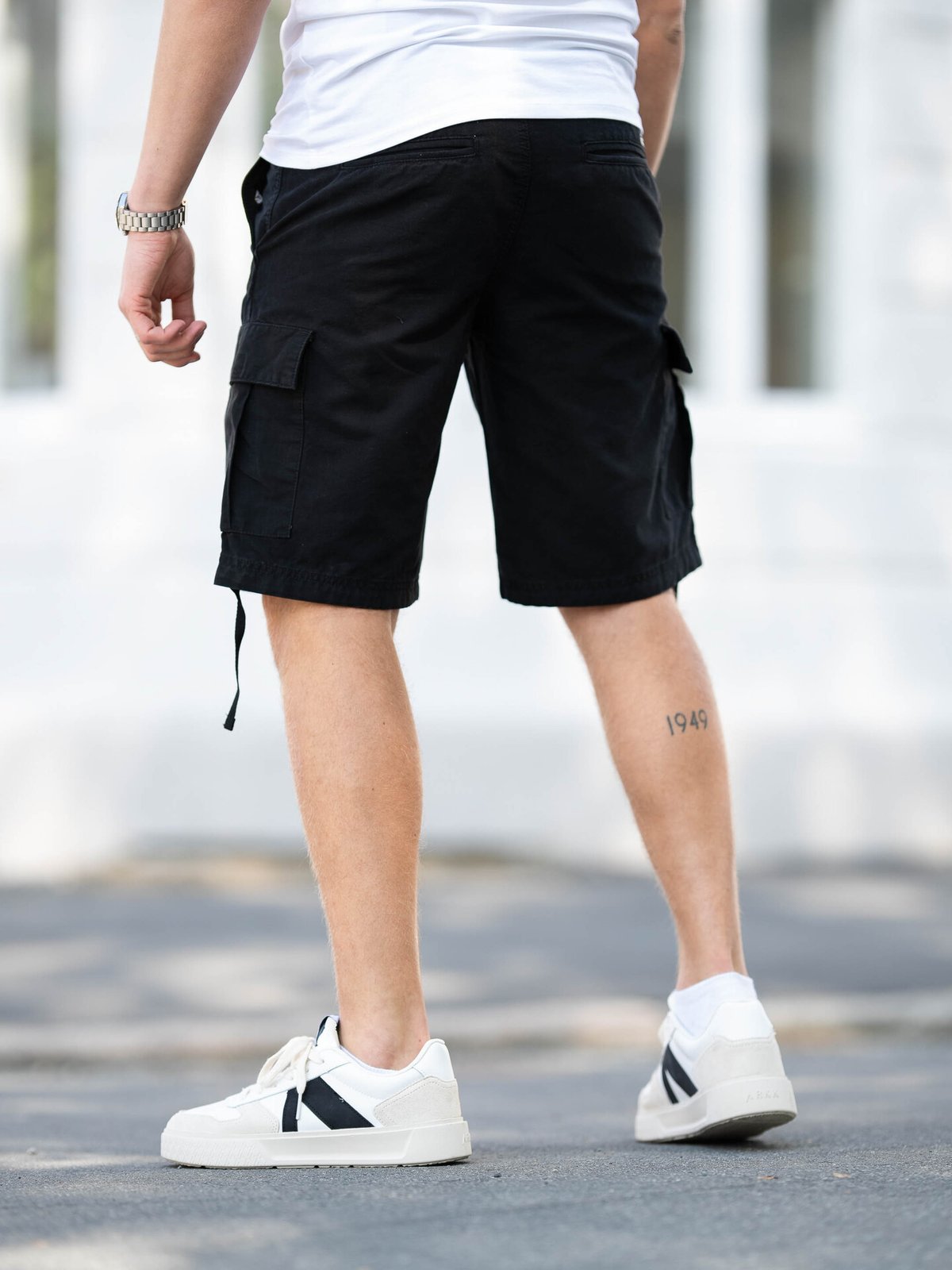 Jack and Jones Cole Barkley Cargo Shorts Black