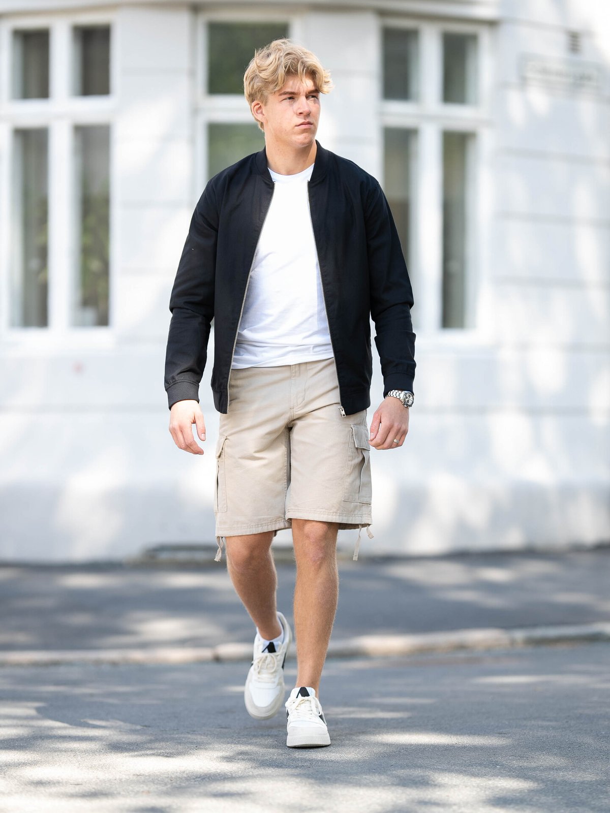 Jack and Jones Cole Barkley Cargo Shorts Crockery