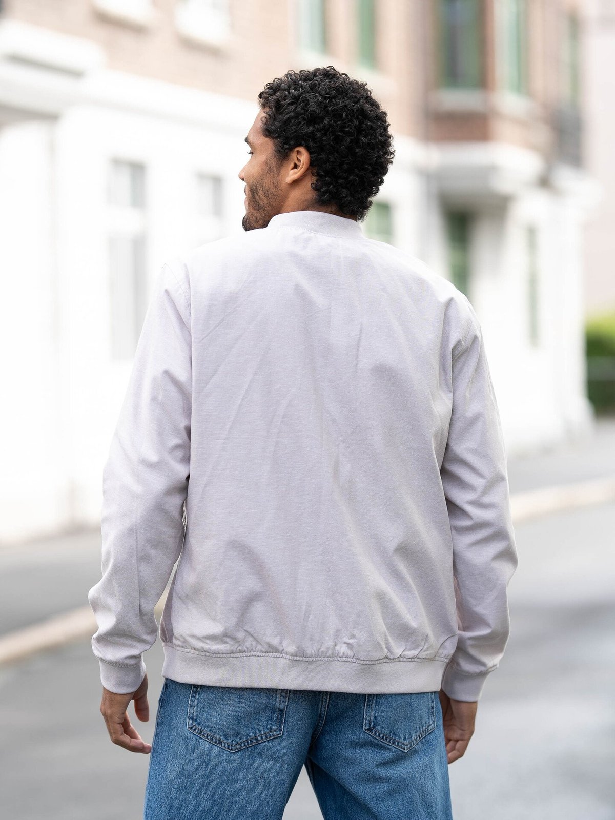 Jack and Jones Summer Linen Bomber Crockery