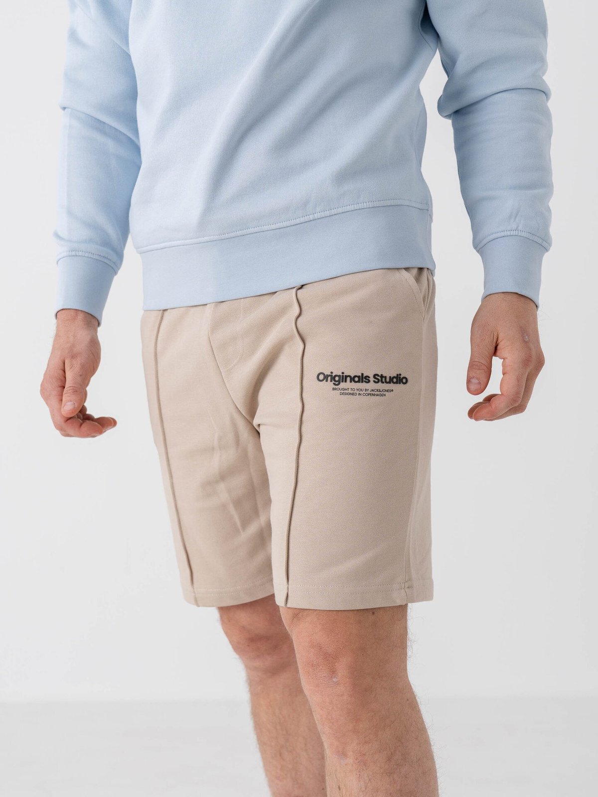 Jack and Jones Kane Vesterbro Sweat Shorts Mid Moonbeam