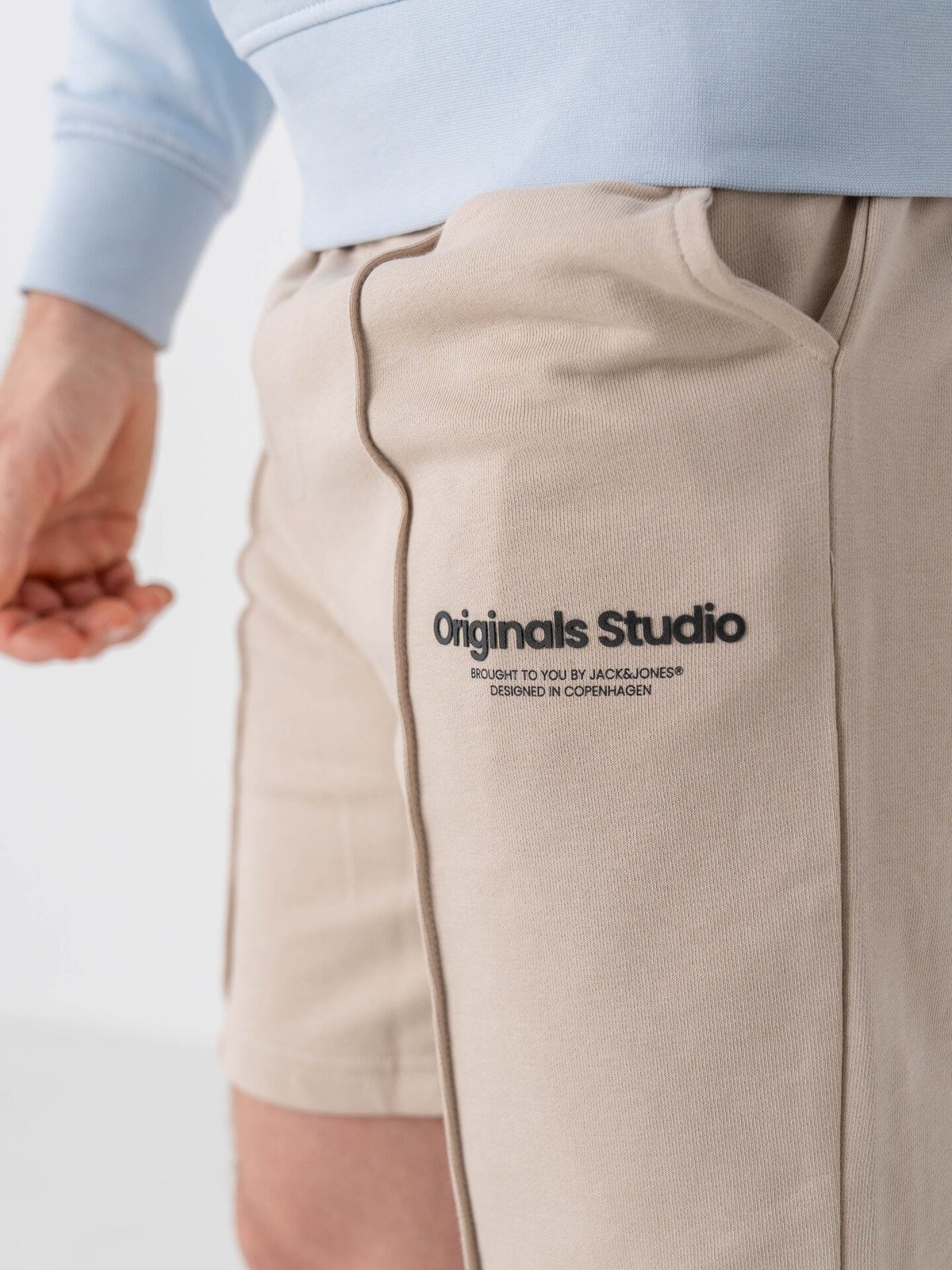 Jack and Jones Kane Vesterbro Sweat Shorts Mid Moonbeam