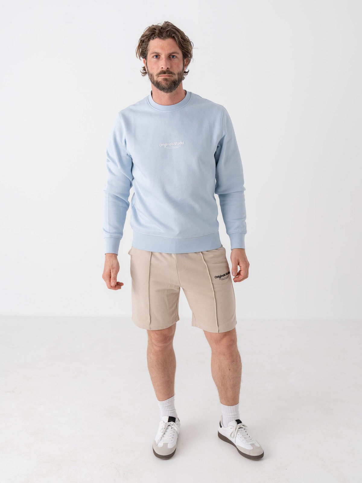 Jack and Jones Kane Vesterbro Sweat Shorts Mid Moonbeam