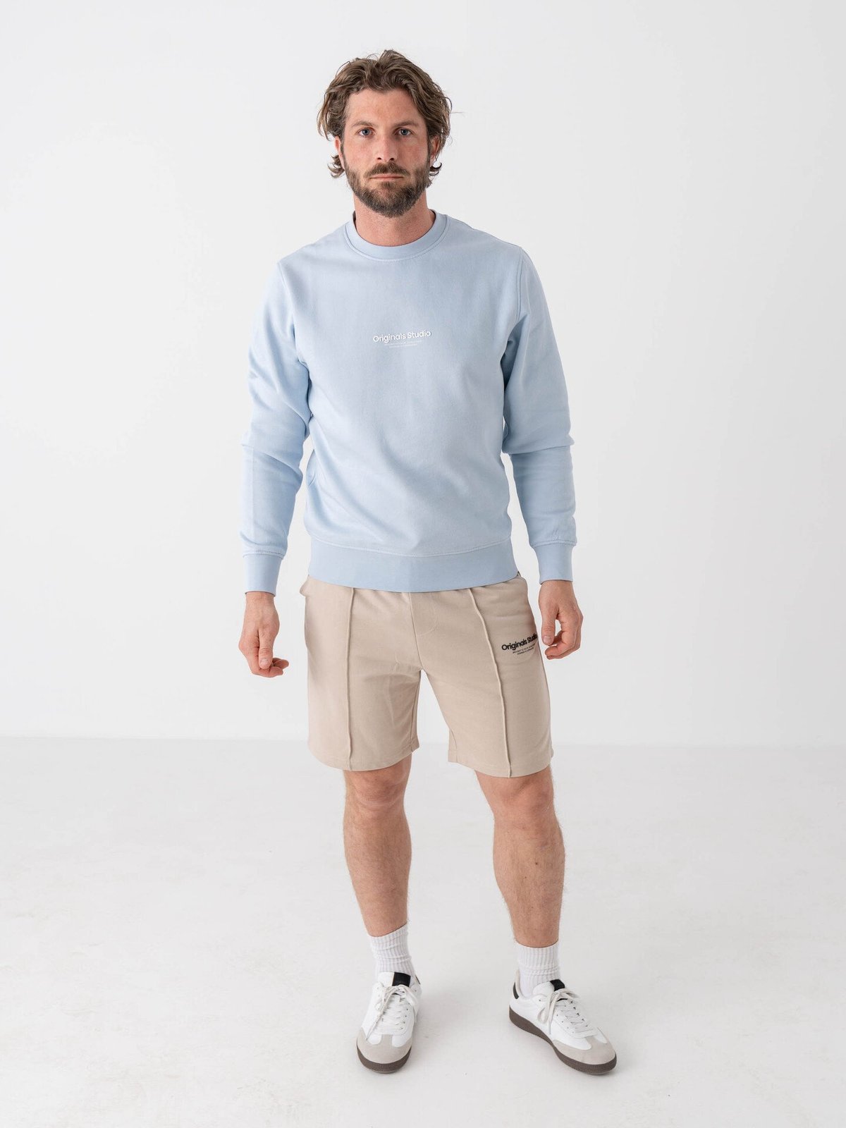 Jack and Jones Kane Vesterbro Sweat Shorts Mid Moonbeam