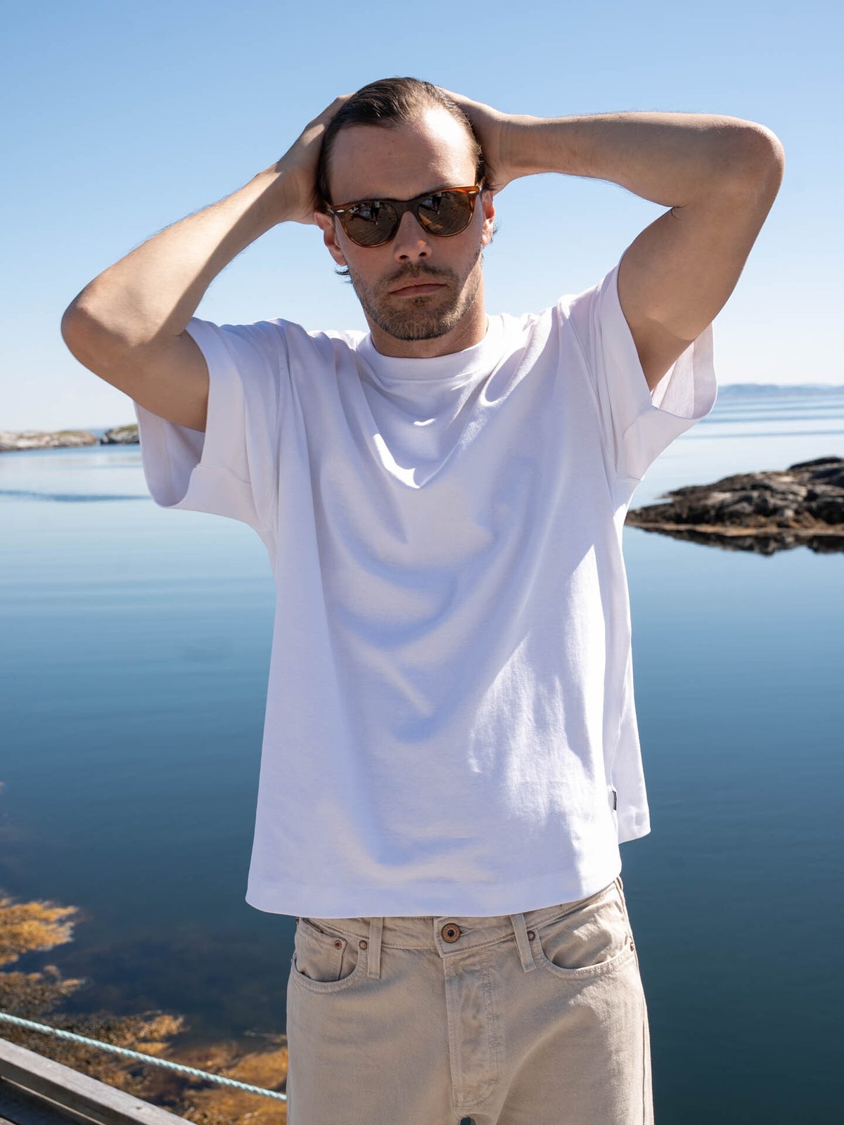 Jack and Jones Urban Edge Tee Short Sleeve O-Neck White