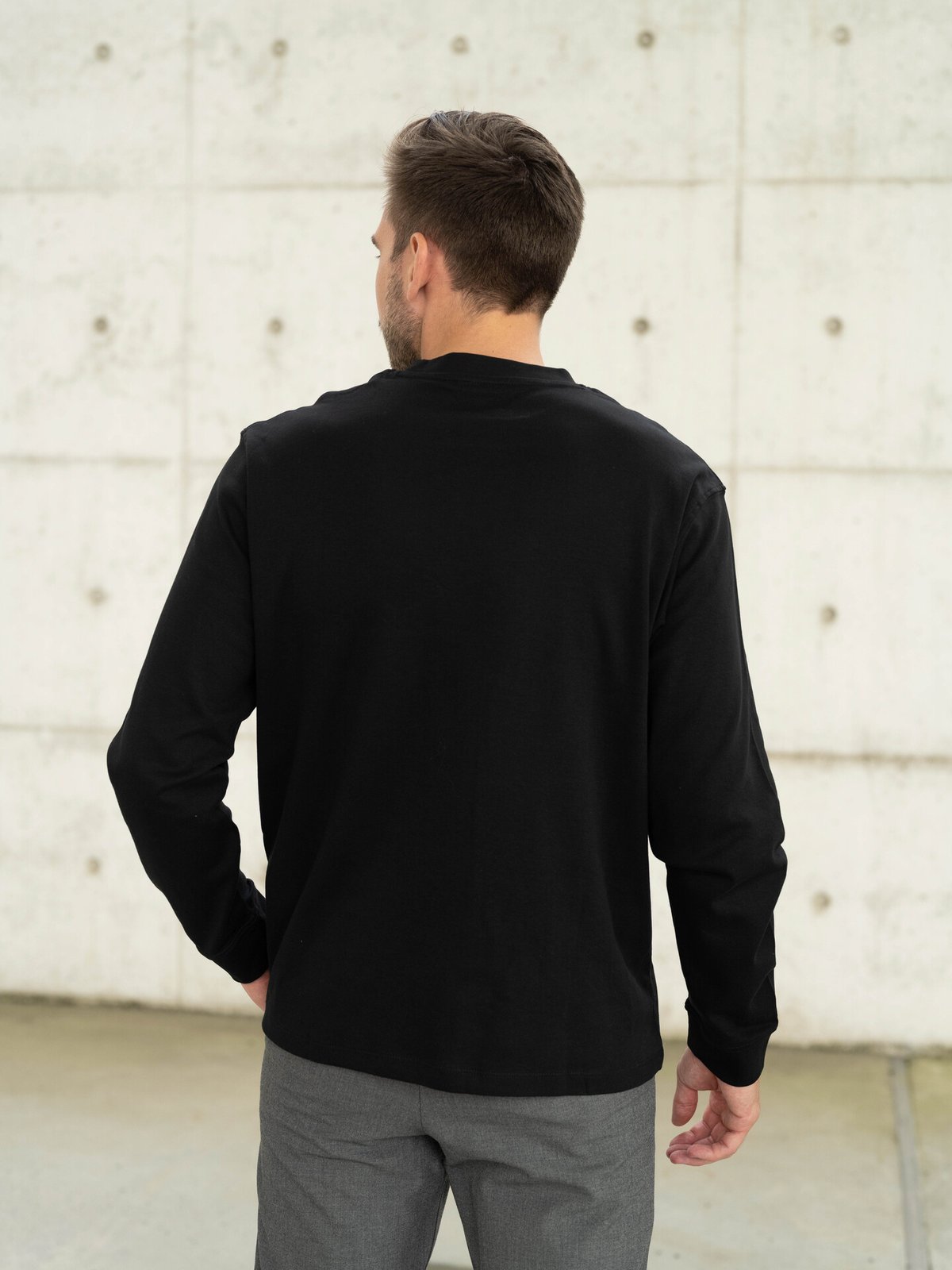 Jack and Jones Urban Edge Tee Long Sleeve O-Neck Black