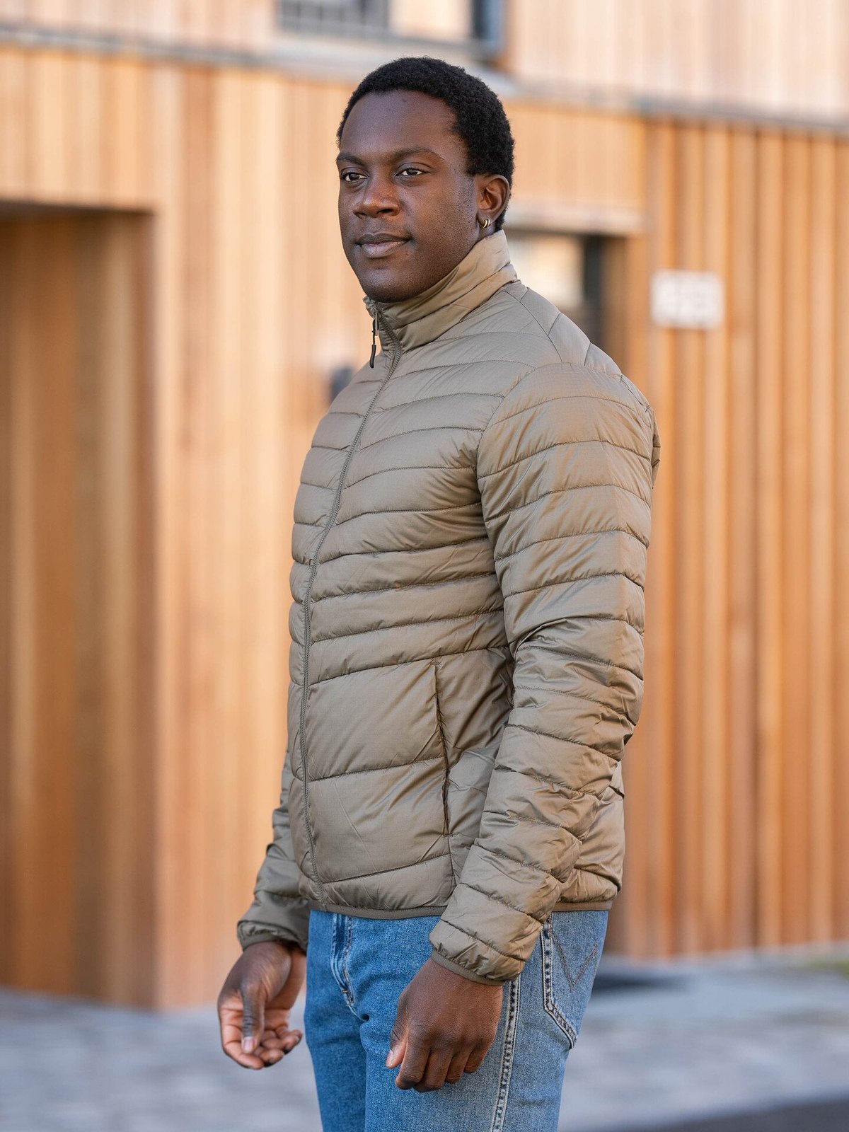 Jack and Jones State Packable Puffer Collar Canteen