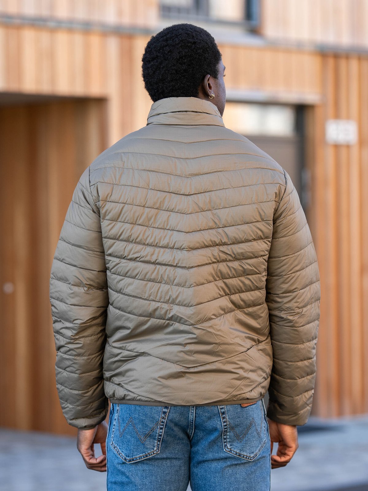 Jack and Jones State Packable Puffer Collar Canteen