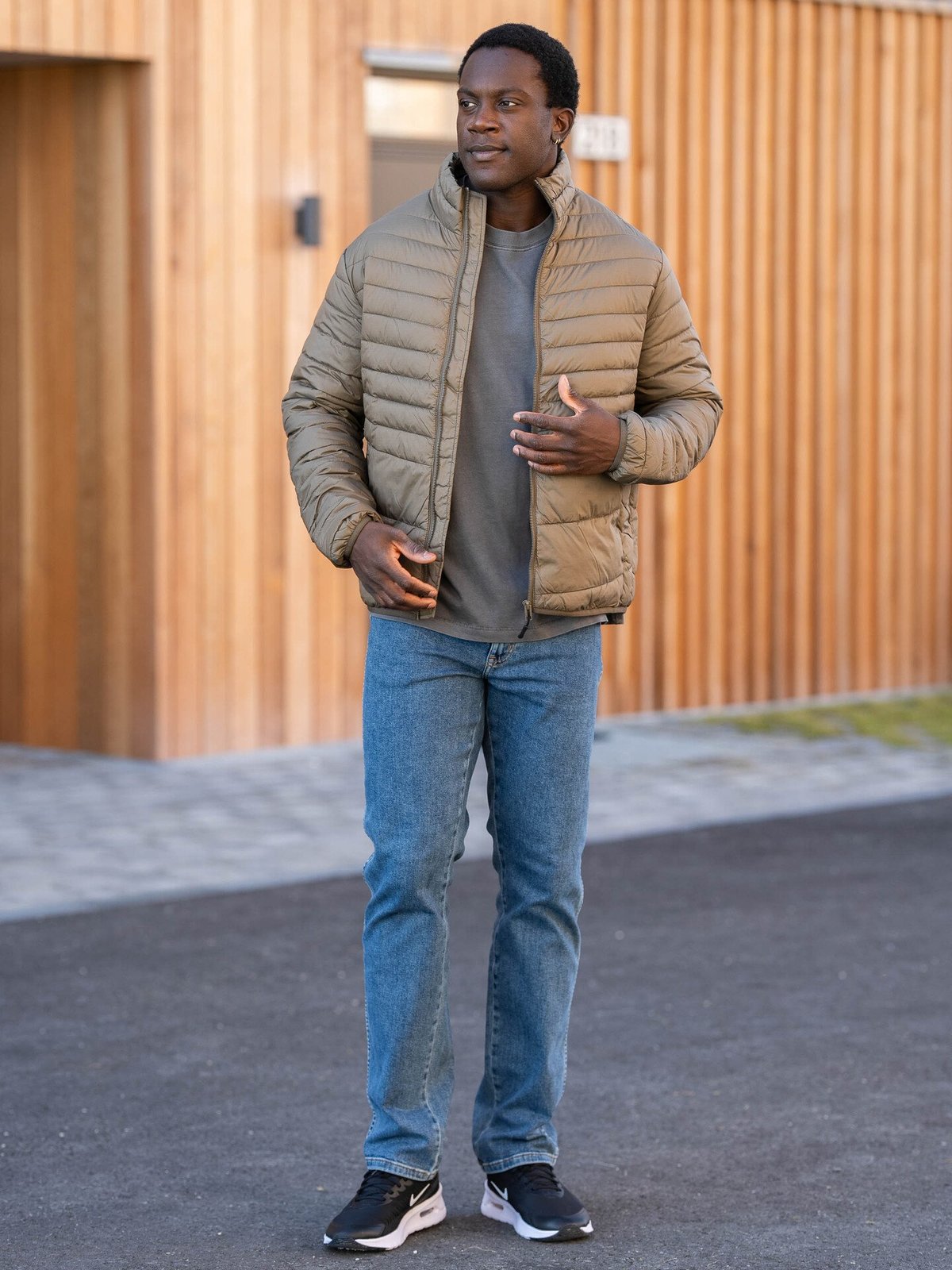 Jack and Jones State Packable Puffer Collar Canteen