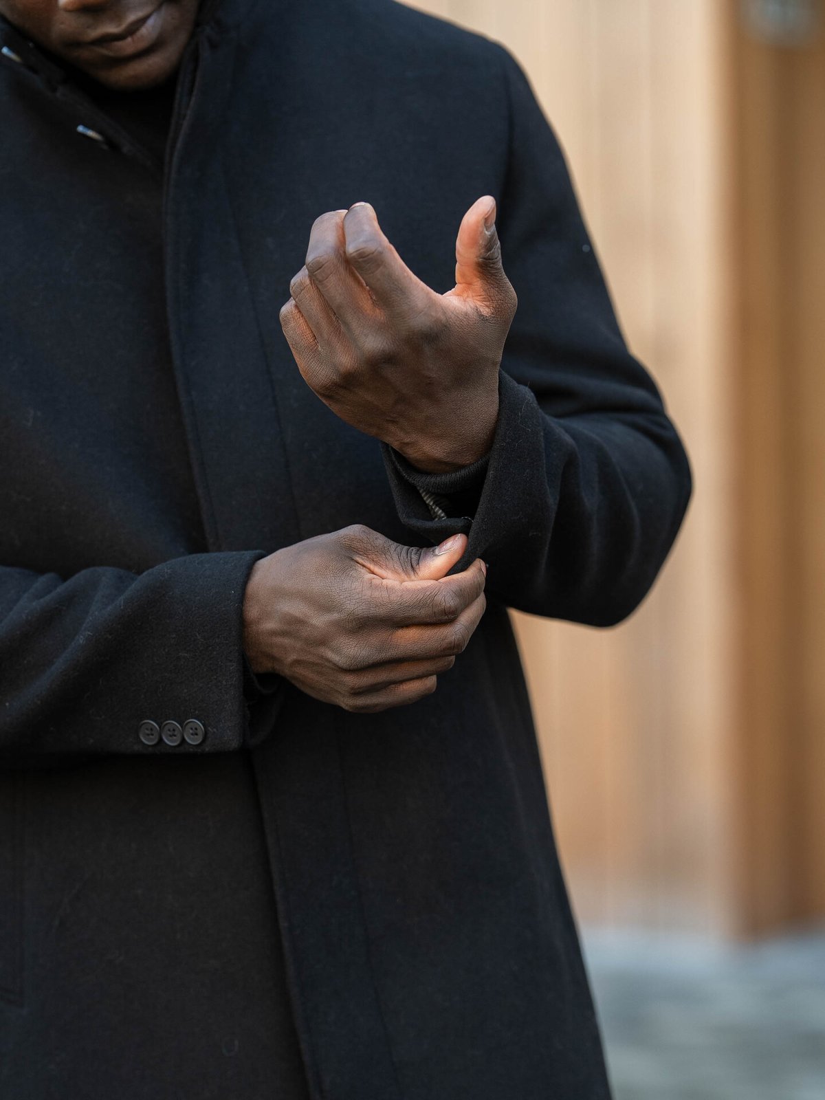 Jack and Jones Wilson Wool Coat Black