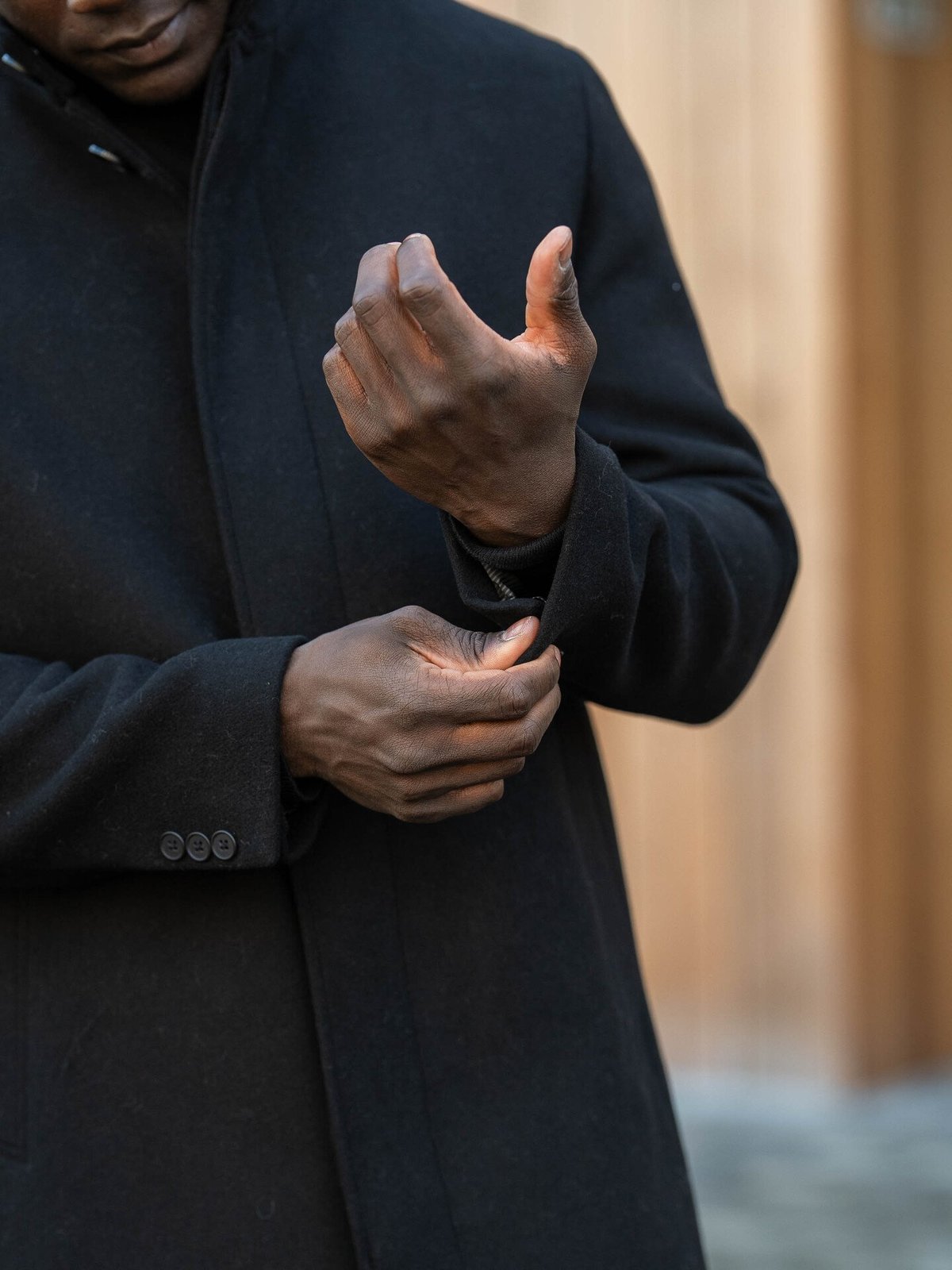 Jack and Jones Wilson Wool Coat Black