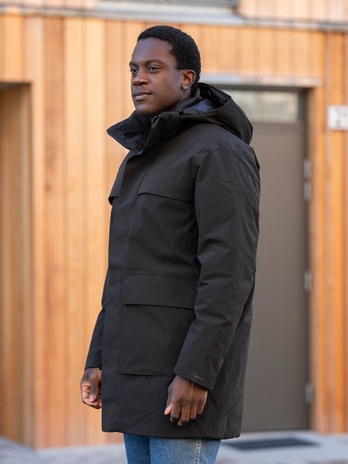 Jack and Jones Wave Parka Sort