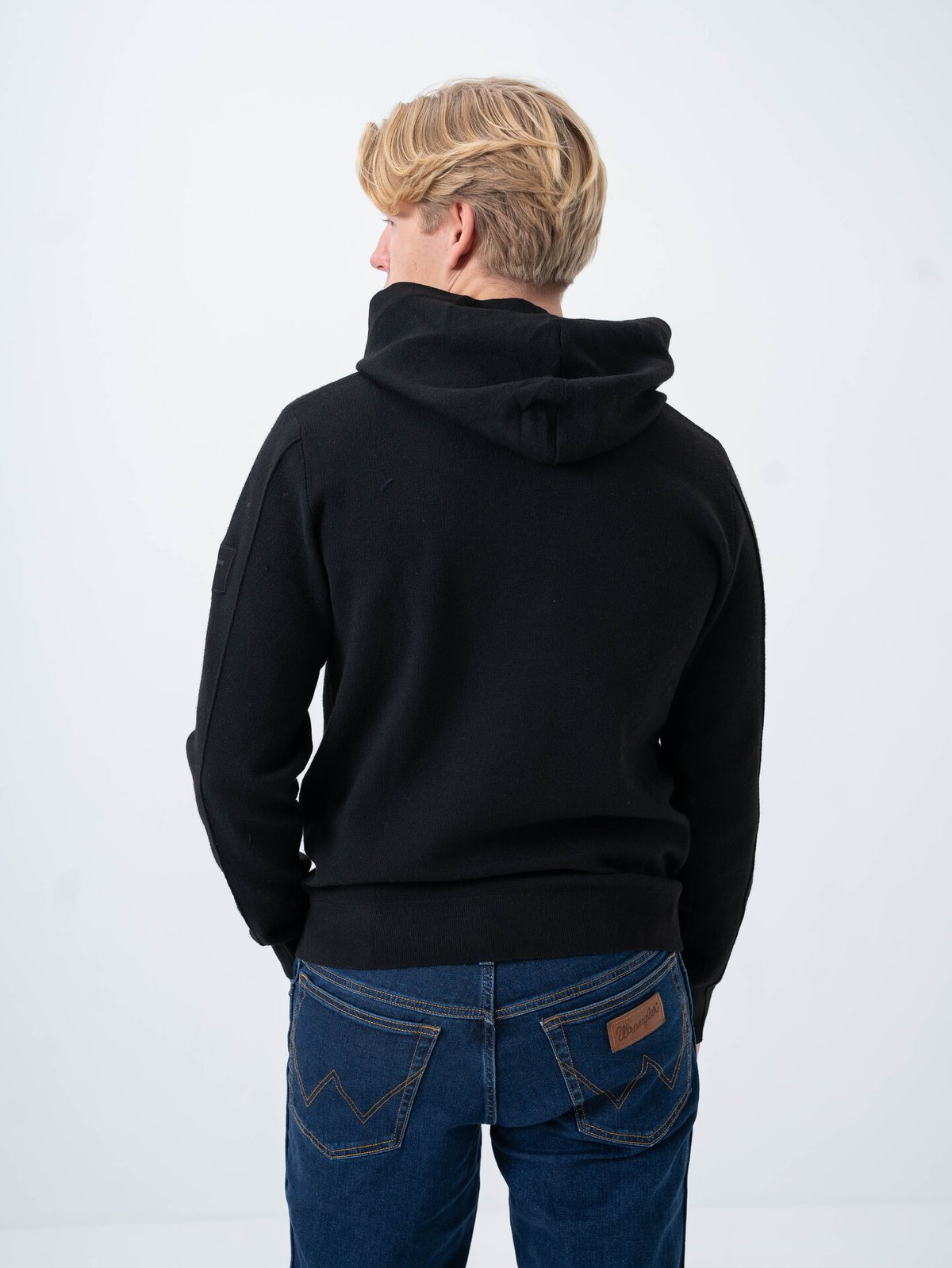 Jack and Jones Aero Knit Hood Black