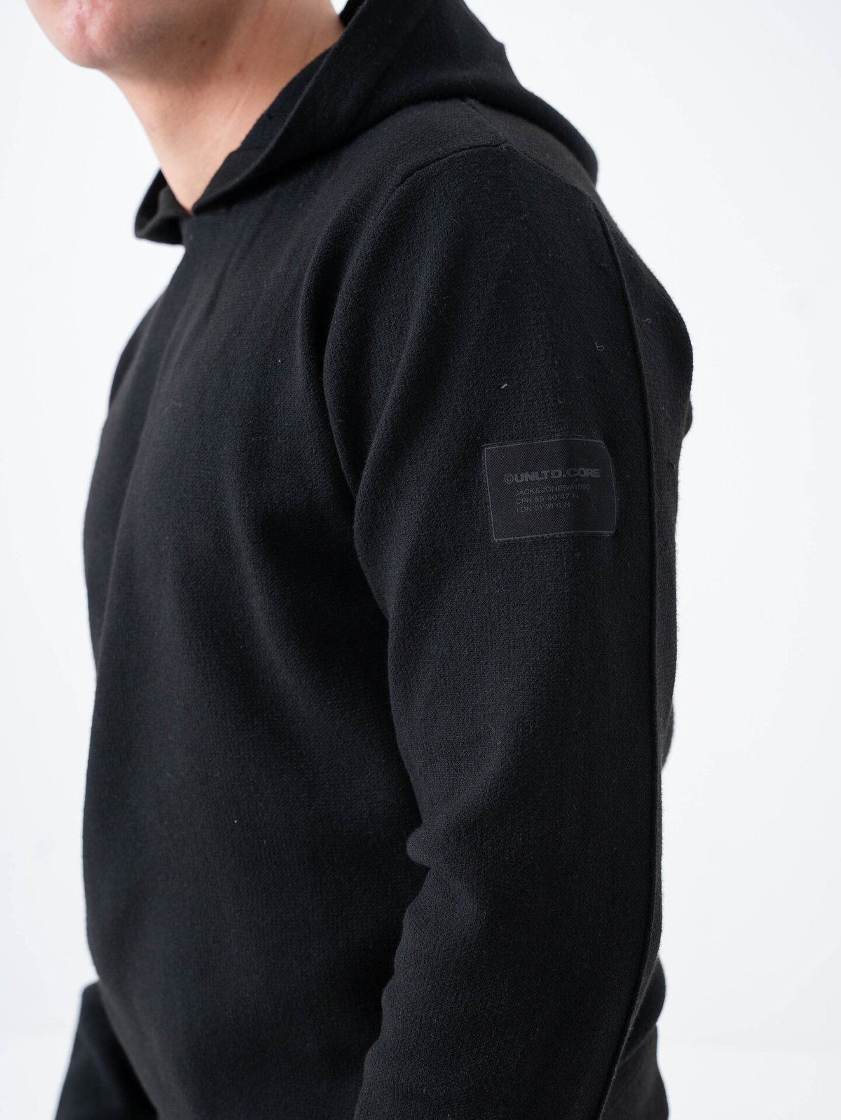 Jack and Jones Aero Knit Hood Black