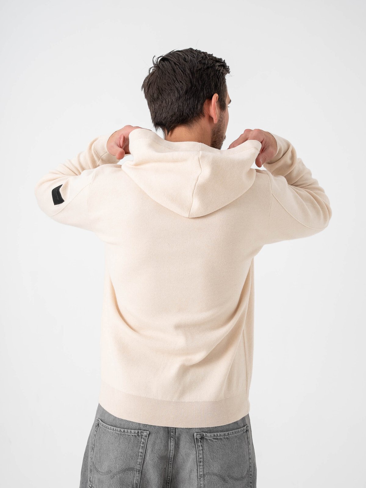 Jack and Jones Aero Knit Hood Moonbeam