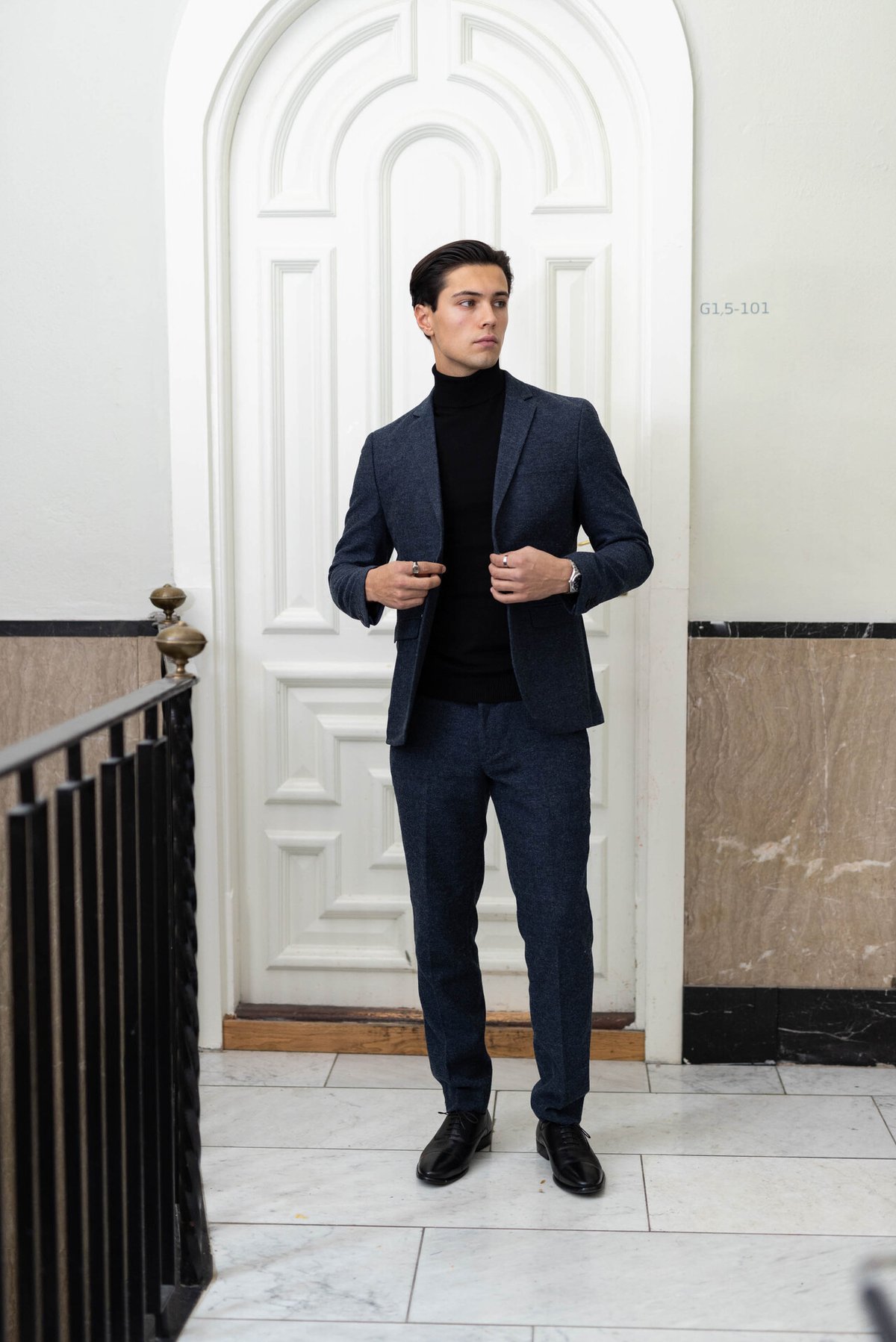 Jack and Jones Winter Twill Slim Trouser Dark Navy