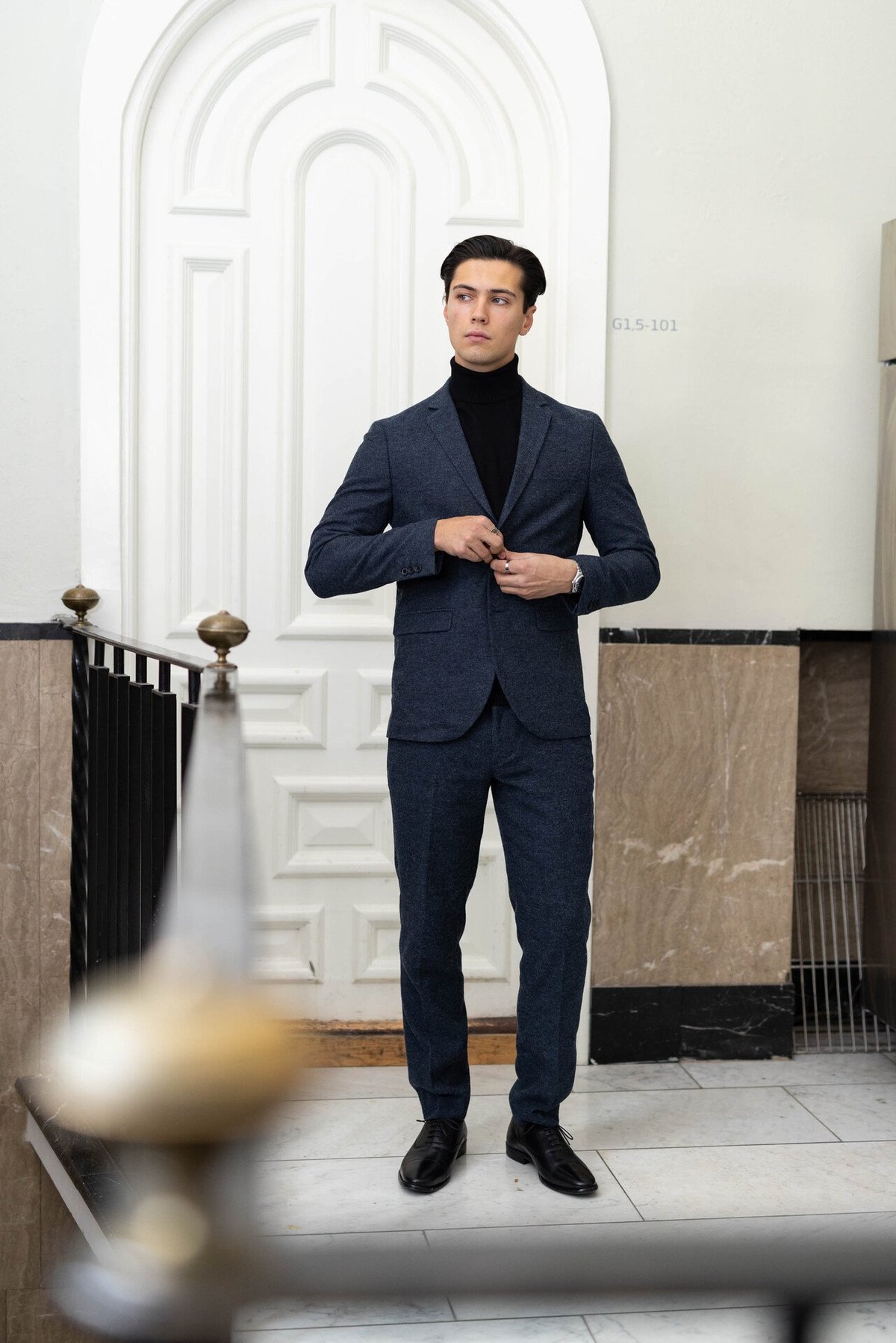 Jack and Jones Winter Twill Slim Trouser Dark Navy