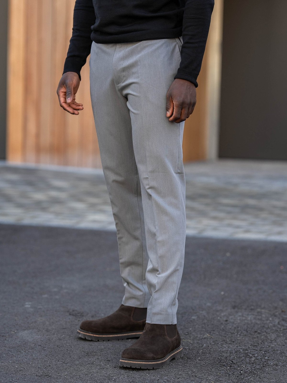 Jack and Jones Ace Leo Chino Grey Melange