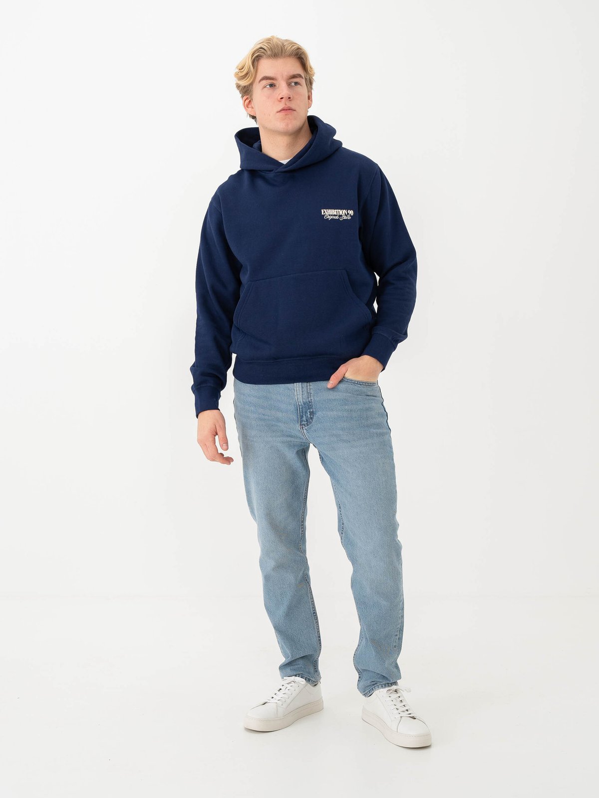 Jack and Jones Roxbury Back Sweat Hood Ocean Cavern