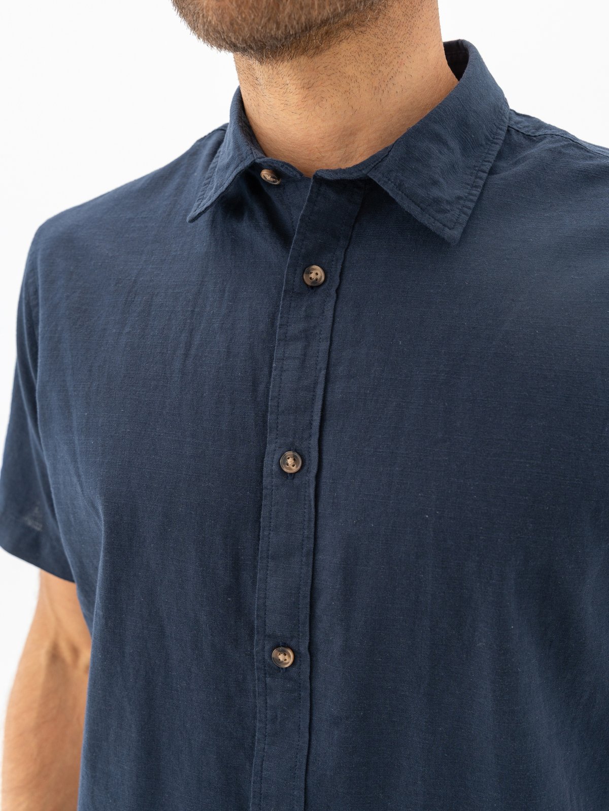 Jack and Jones Summer Shirt Short Sleeve Navy Blazer