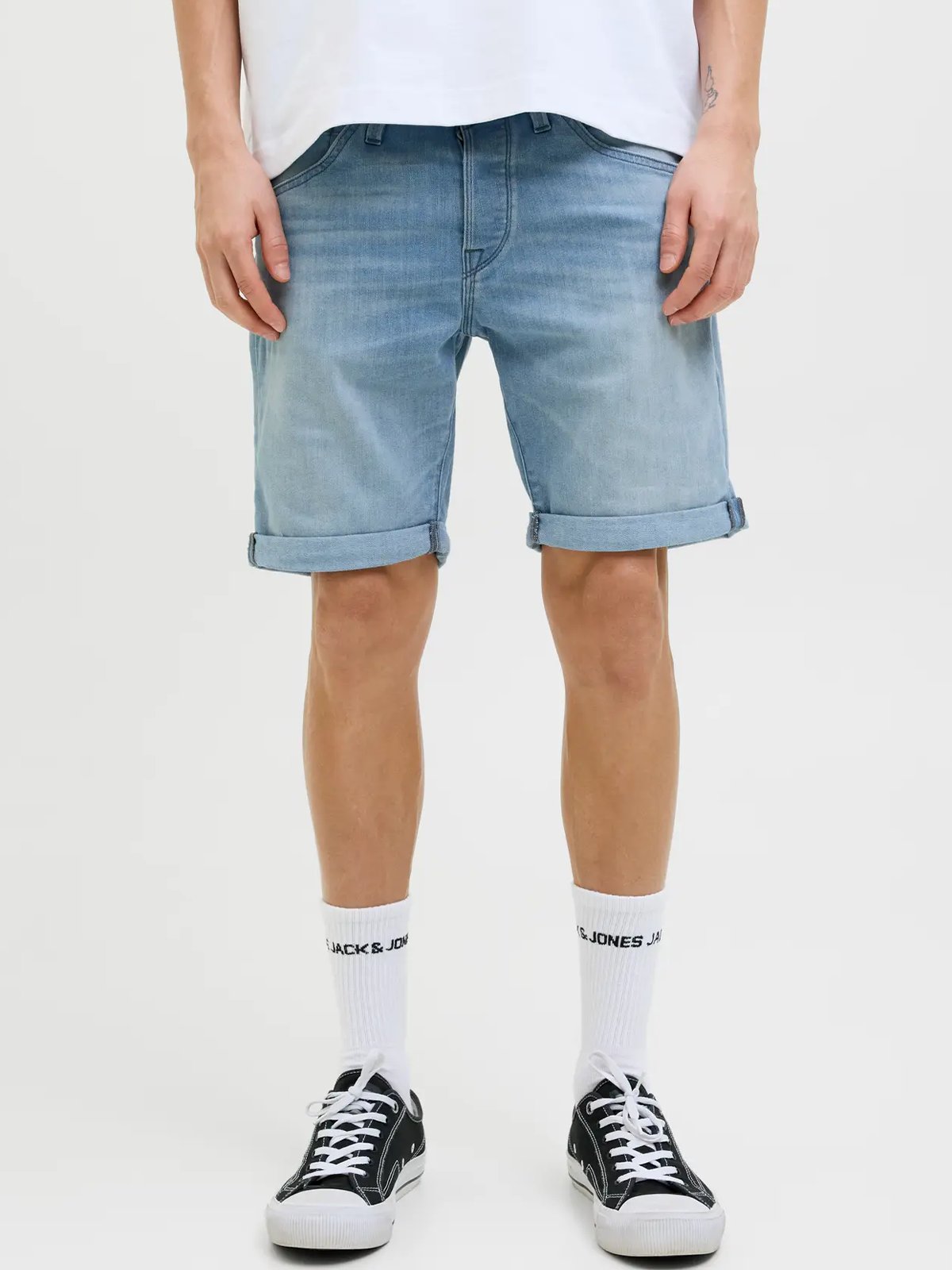 Jack and Jones Rick Fox Shorts Blue Denim AM 314