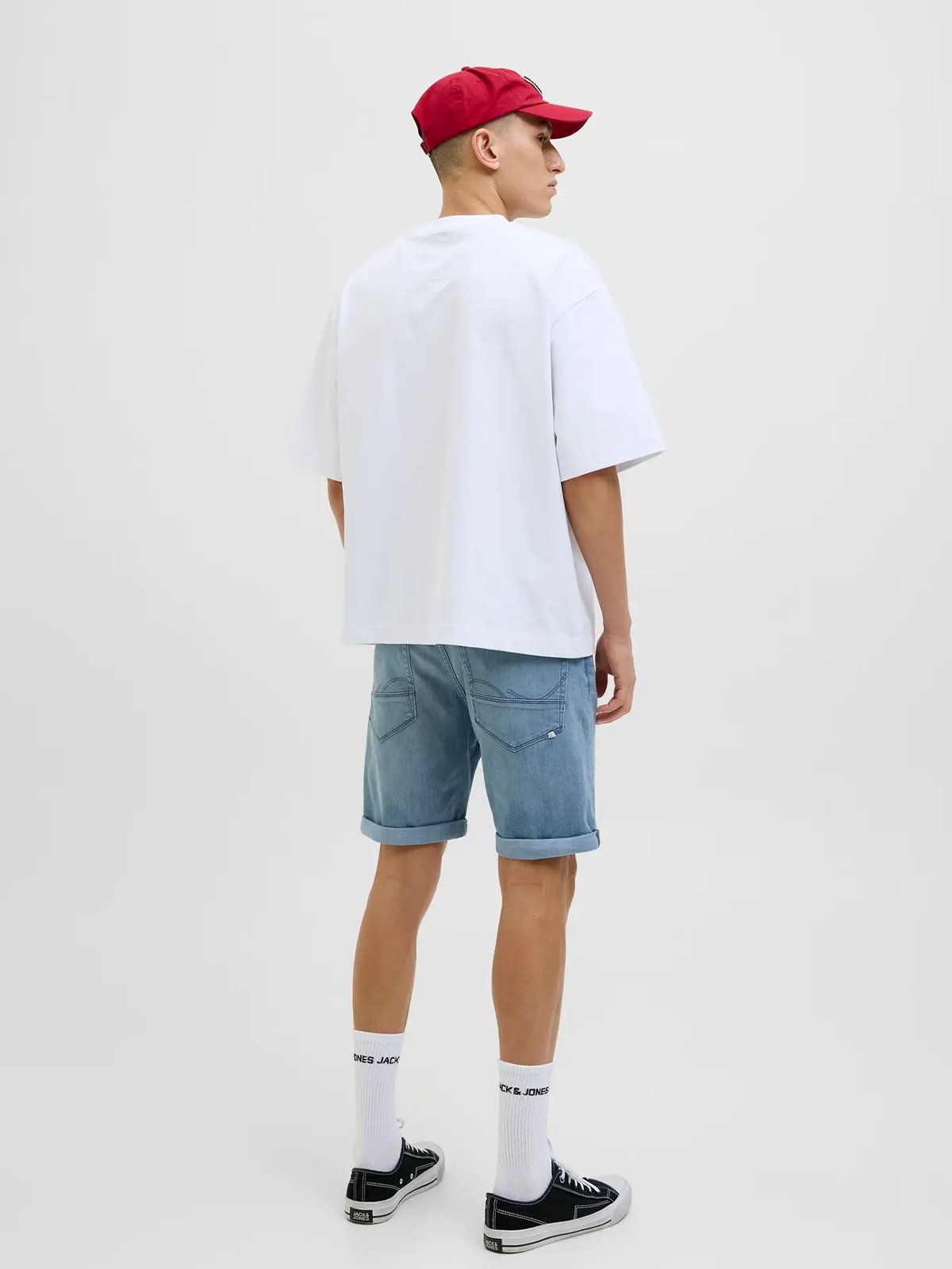 Jack and Jones Rick Fox Shorts Blue Denim AM 314