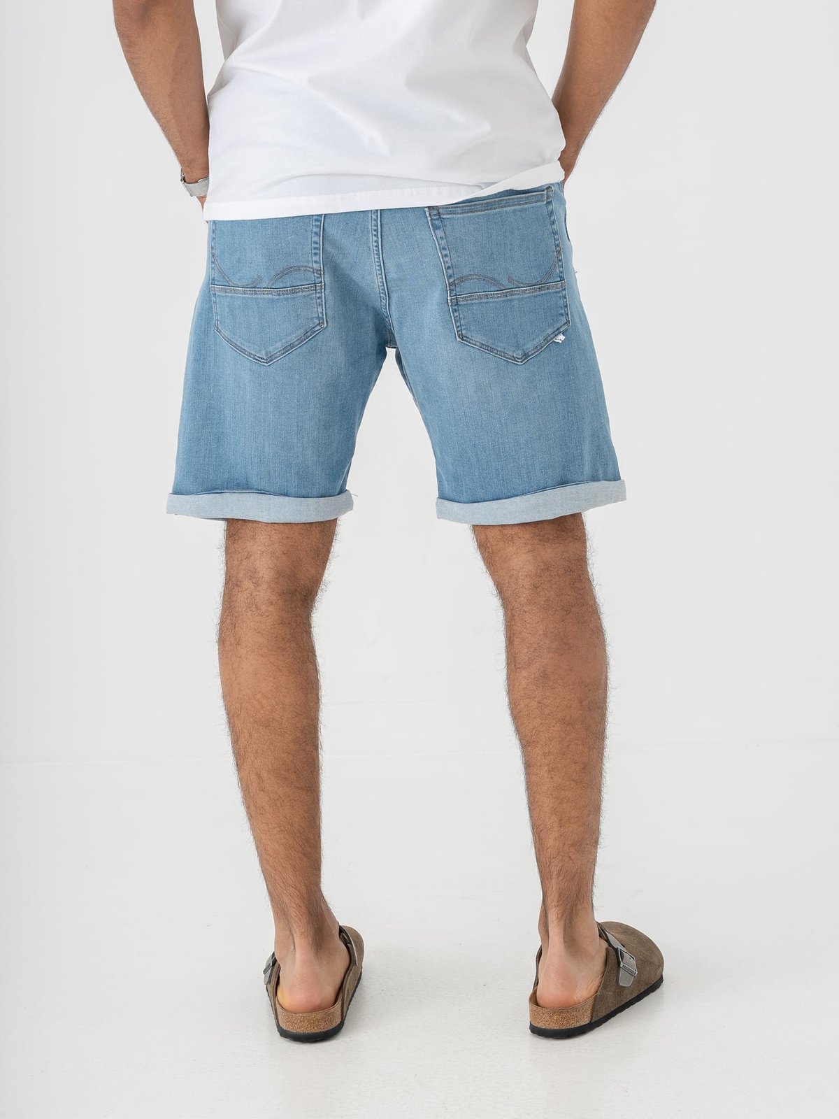 Jack and Jones Rick Fox Shorts Blue Denim AM 314