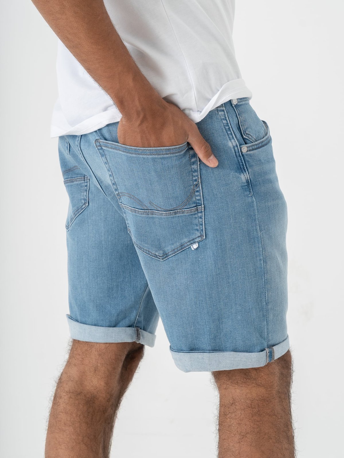 Jack and Jones Rick Fox Shorts Blue Denim AM 314