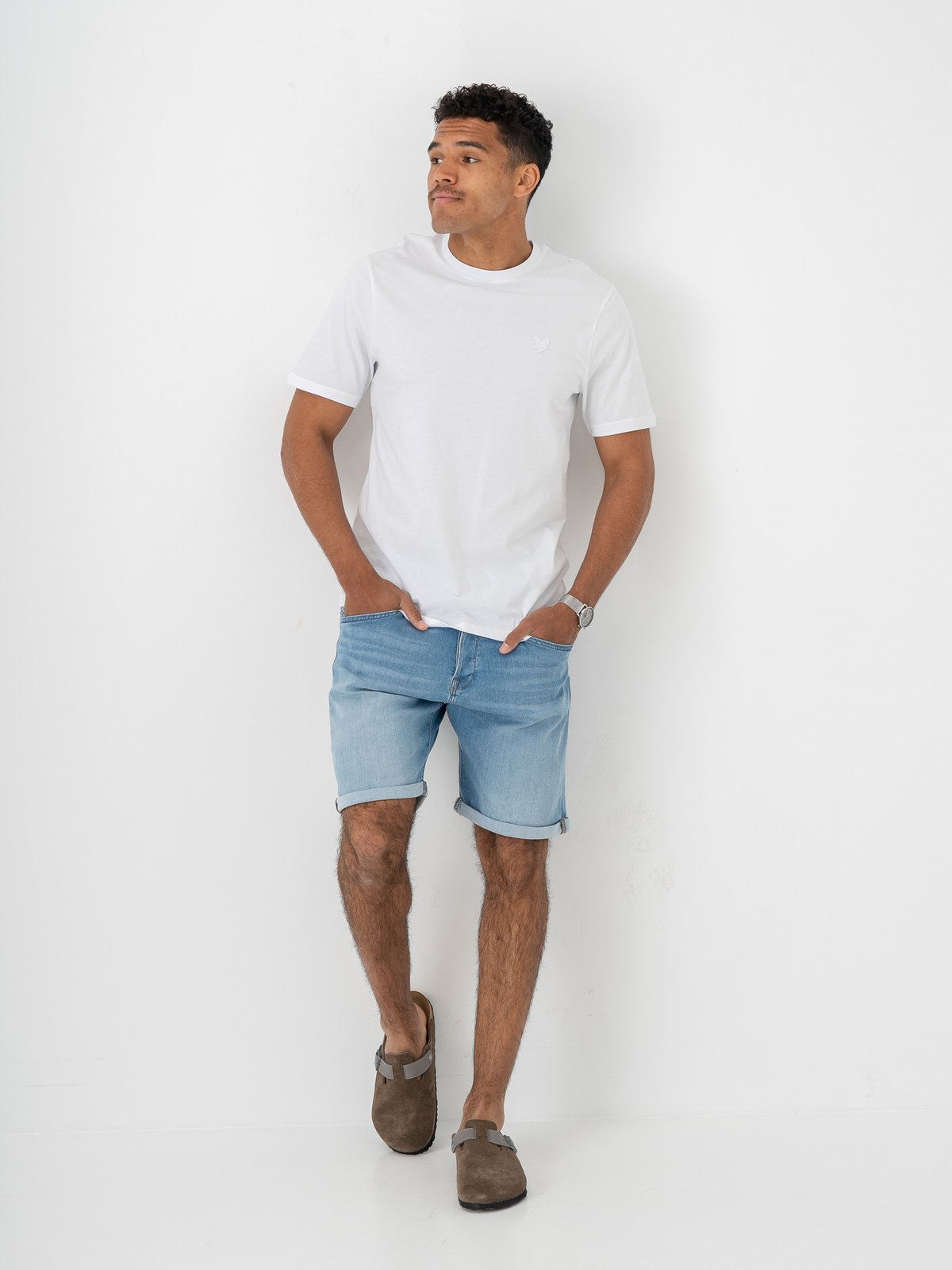 Jack and Jones Rick Fox Shorts Blue Denim AM 314
