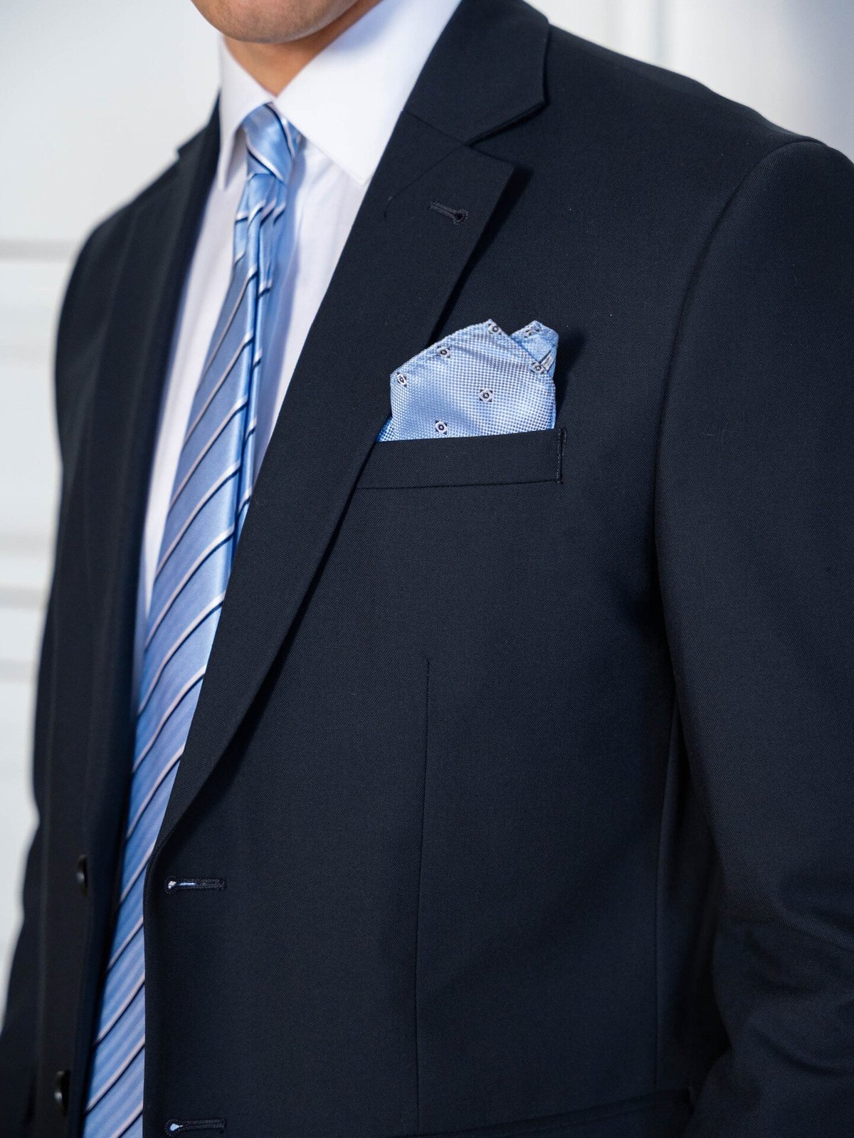 Jack and Jones Solidary Hankie Blue Chambray