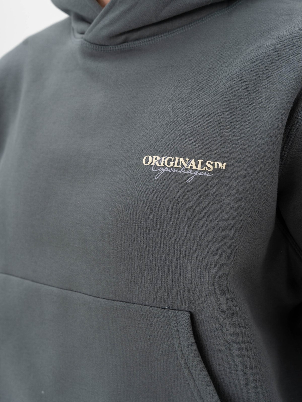 Jack and Jones Islington Back Sweat Hood Stormy Weather