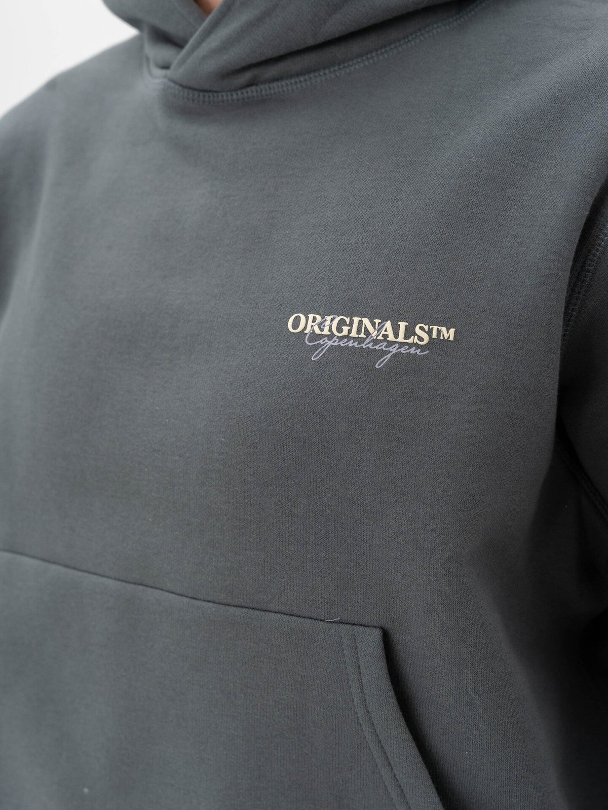 Jack and Jones Islington Back Sweat Hood Stormy Weather