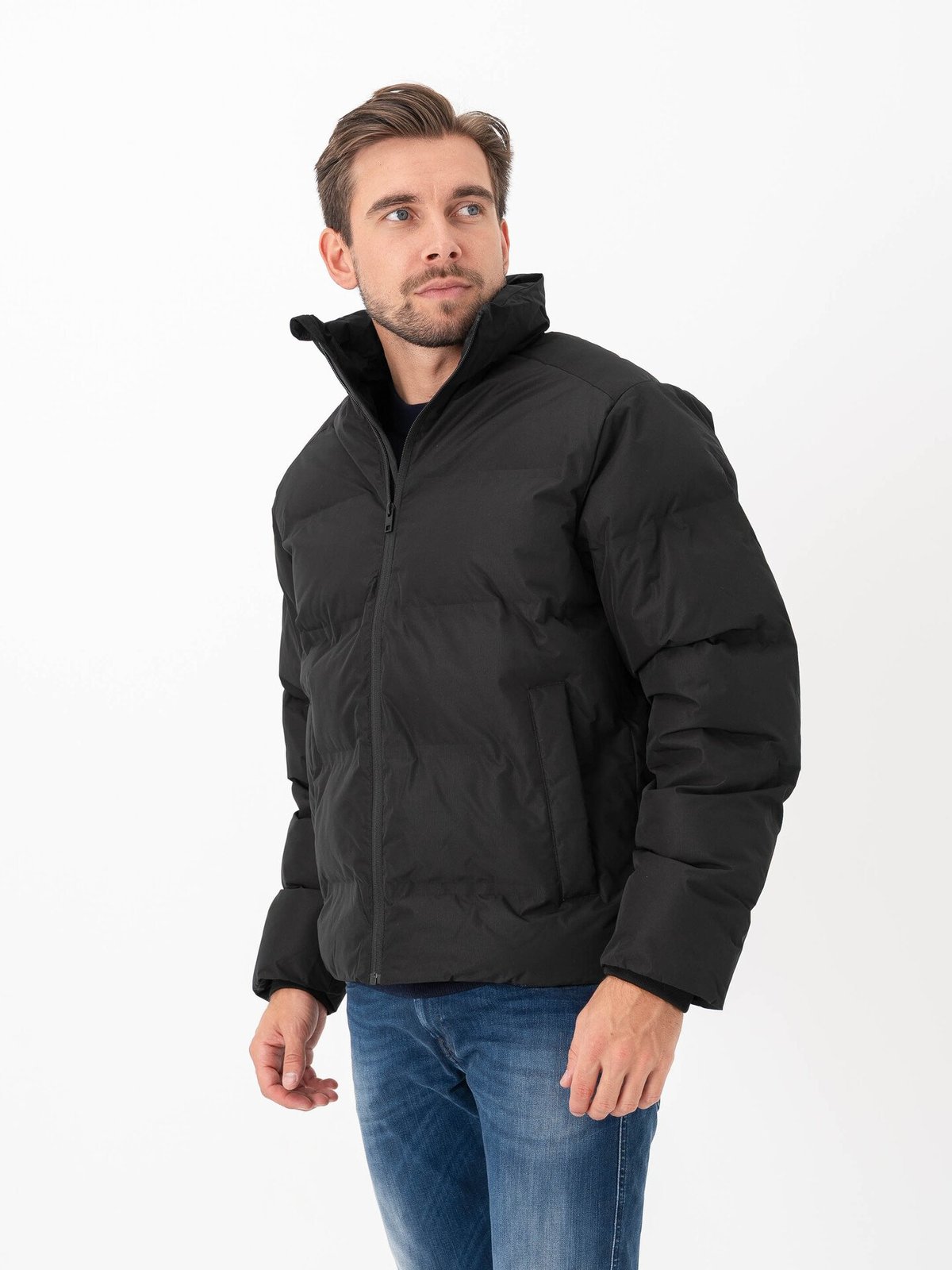 Jack and Jones Soho Puffer Collar Black